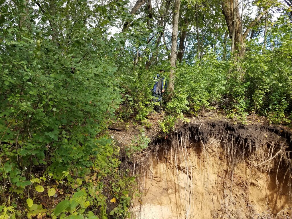 Extreme example of headcutting style erosion